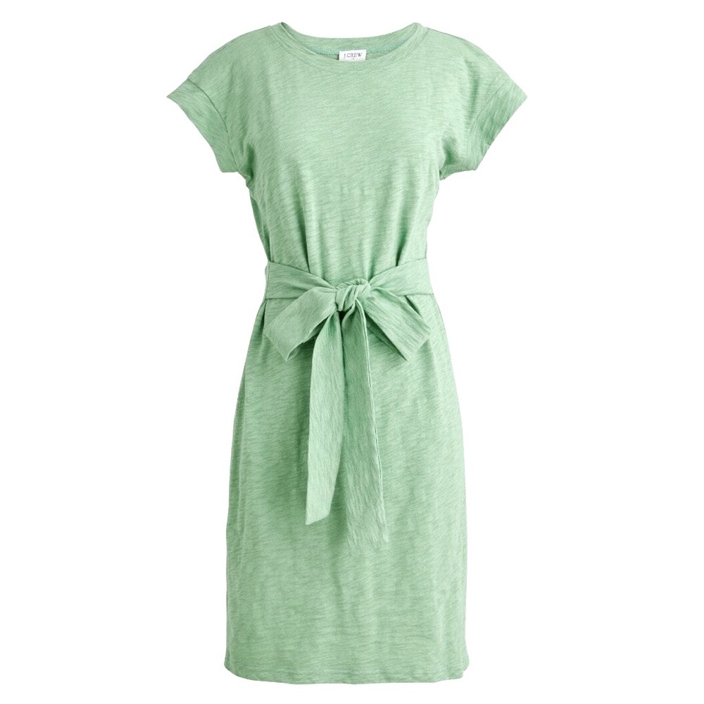 J Crew Short Sleeve Tie Waist Tee Shirt Dress